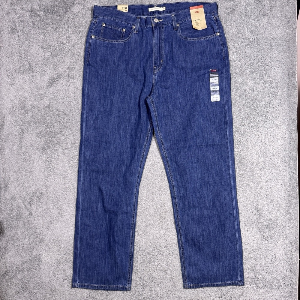 Levis Jeans Womens 33x30 Low Pro Straight Leg Denim NEW with Tags